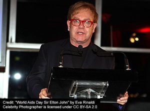"World Aids Day Elton John" by Eva Rinaldi Celebrity Photographer is licensed under CC BY-SA 2.0