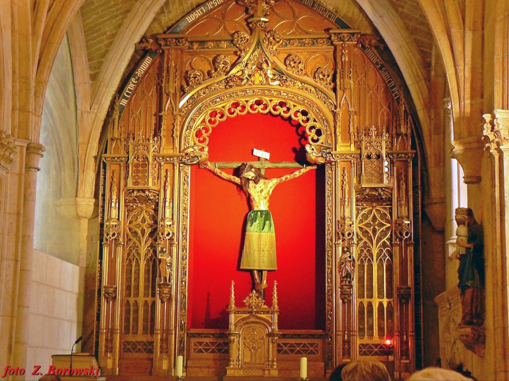The Christ of Burgos in the Cathedral of St. Mary, along the Camino de Santiago in Burgos, Spain